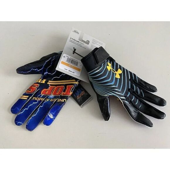 Under Armour UA Blur Limited Top Speed Full Throttle Football Gloves Men Size S - Picture 6 of 10
